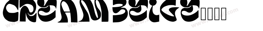 cream beige字体转换